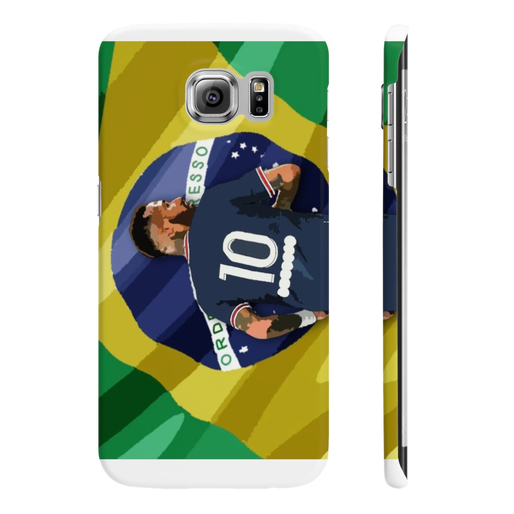 Main view of PSG Neymar Brazilian football themed phone case for Samsung